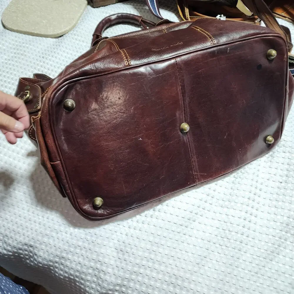 TUSCANY LEATHER EUC XL TRAVEL WEEKENDER BAG